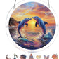☀️Acrylic Jigsaw Puzzle Suncatcher – 80-Piece DIY Window Hanging Decoration with Rainbow Light Effect