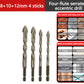 🔥2026 Hot Sale🔥High-Strength 4-Flute Serrated Eccentric Drill Bit Kit