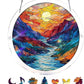☀️Acrylic Jigsaw Puzzle Suncatcher – 80-Piece DIY Window Hanging Decoration with Rainbow Light Effect