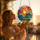 ☀️Acrylic Jigsaw Puzzle Suncatcher – 80-Piece DIY Window Hanging Decoration with Rainbow Light Effect