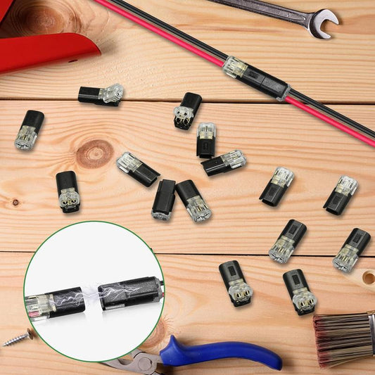 🔥Final Day – Ends Tonight!⏰🏆Double-wire Plug-in Connector With Locking Buckle