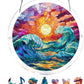 ☀️Acrylic Jigsaw Puzzle Suncatcher – 80-Piece DIY Window Hanging Decoration with Rainbow Light Effect