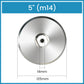 3" 4" 5" Aluminum Backer Pads with Thread for Sanding Polishing