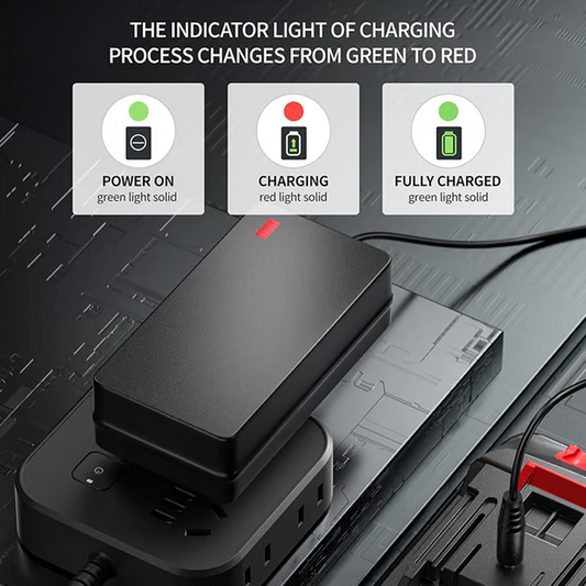 🔥Limited time 55% discount🔥Universal High-Efficiency Lithium Battery Charger Adapter