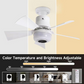✨🍃Smart Ceiling Fan with Light, RGB & Bluetooth Speaker