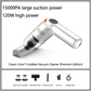 🚗💨 Cordless car vacuum – 10000Pa suction, lightweight, long battery life!