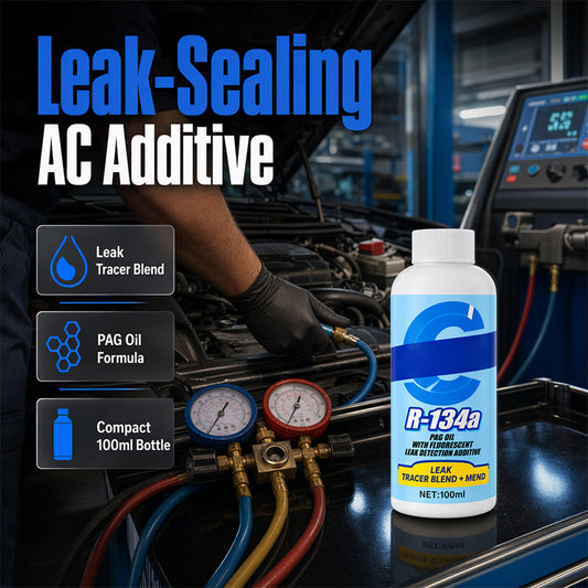 Automotive A/C Leak Stop with UV Dye