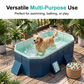 🏊‍♂️💦 Thickened, non-inflatable swimming pool – enjoy fun water activities and refresh yourself at home in the summer.